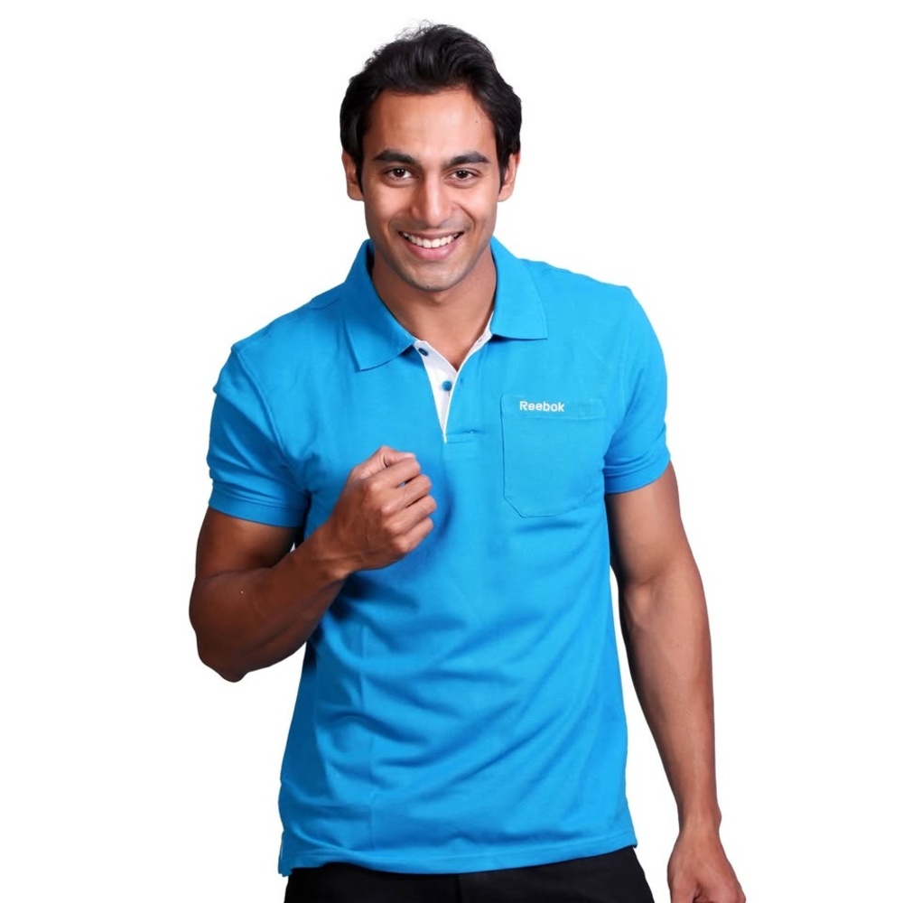 Polo Shirt Men's Blue EUC Chest Pocket
